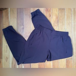 Purple Mid Rise Quick Dry Jogger